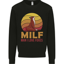 MILF Man I Love Foxes Fox Mens Sweatshirt Jumper Black