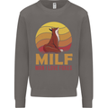 MILF Man I Love Foxes Fox Mens Sweatshirt Jumper Charcoal
