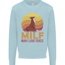 MILF Man I Love Foxes Fox Mens Sweatshirt Jumper Light Blue