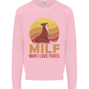 MILF Man I Love Foxes Fox Mens Sweatshirt Jumper Light Pink