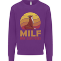 MILF Man I Love Foxes Fox Mens Sweatshirt Jumper Purple