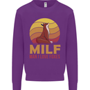 MILF Man I Love Foxes Fox Mens Sweatshirt Jumper Purple