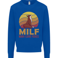 MILF Man I Love Foxes Fox Mens Sweatshirt Jumper Royal Blue