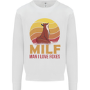 MILF Man I Love Foxes Fox Mens Sweatshirt Jumper White