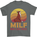 MILF Man I Love Foxes Fox Mens T-Shirt 100% Cotton Charcoal