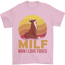 MILF Man I Love Foxes Fox Mens T-Shirt 100% Cotton Light Pink
