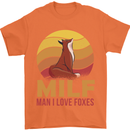 MILF Man I Love Foxes Fox Mens T-Shirt 100% Cotton Orange