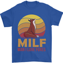 MILF Man I Love Foxes Fox Mens T-Shirt 100% Cotton Royal Blue