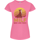 MILF Man I Love Foxes Fox Womens Petite Cut T-Shirt Azalea