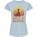 MILF Man I Love Foxes Fox Womens Petite Cut T-Shirt Light Blue
