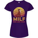 MILF Man I Love Foxes Fox Womens Petite Cut T-Shirt Purple