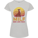 MILF Man I Love Foxes Fox Womens Petite Cut T-Shirt Sports Grey