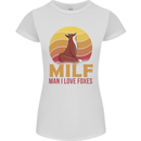 MILF Man I Love Foxes Fox Womens Petite Cut T-Shirt White