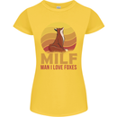 MILF Man I Love Foxes Fox Womens Petite Cut T-Shirt Yellow