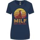 MILF Man I Love Foxes Fox Womens Wider Cut T-Shirt Navy Blue