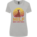 MILF Man I Love Foxes Fox Womens Wider Cut T-Shirt Sports Grey