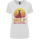 MILF Man I Love Foxes Fox Womens Wider Cut T-Shirt White