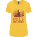 MILF Man I Love Foxes Fox Womens Wider Cut T-Shirt Yellow