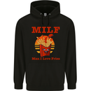 MILF Man I Love Fries Funny Food Childrens Kids Hoodie Black