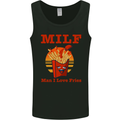 MILF Man I Love Fries Funny Food Mens Vest Tank Top Black