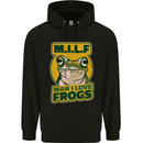 MILF Man I Love Frogs Childrens Kids Hoodie Black