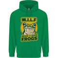 MILF Man I Love Frogs Childrens Kids Hoodie Irish Green