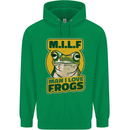 MILF Man I Love Frogs Childrens Kids Hoodie Irish Green