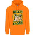 MILF Man I Love Frogs Childrens Kids Hoodie Orange