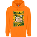 MILF Man I Love Frogs Childrens Kids Hoodie Orange