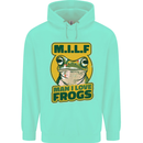 MILF Man I Love Frogs Childrens Kids Hoodie Peppermint
