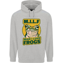 MILF Man I Love Frogs Childrens Kids Hoodie Sports Grey