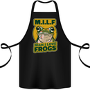 MILF Man I Love Frogs Cotton Apron 100% Organic Black