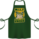 MILF Man I Love Frogs Cotton Apron 100% Organic Forest Green