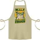MILF Man I Love Frogs Cotton Apron 100% Organic Khaki