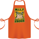 MILF Man I Love Frogs Cotton Apron 100% Organic Orange