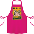 MILF Man I Love Frogs Cotton Apron 100% Organic Pink