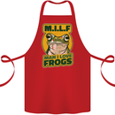 MILF Man I Love Frogs Cotton Apron 100% Organic Red
