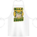 MILF Man I Love Frogs Cotton Apron 100% Organic White