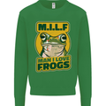 MILF Man I Love Frogs Kids Sweatshirt Jumper Irish Green