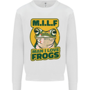 MILF Man I Love Frogs Kids Sweatshirt Jumper White