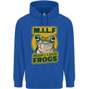 MILF Man I Love Frogs Mens 80% Cotton Hoodie Royal Blue