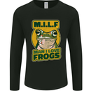 MILF Man I Love Frogs Mens Long Sleeve T-Shirt Black