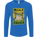 MILF Man I Love Frogs Mens Long Sleeve T-Shirt Royal Blue