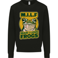 MILF Man I Love Frogs Mens Sweatshirt Jumper Black