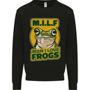 MILF Man I Love Frogs Mens Sweatshirt Jumper Black