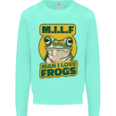 MILF Man I Love Frogs Mens Sweatshirt Jumper Peppermint