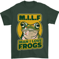 MILF Man I Love Frogs Mens T-Shirt 100% Cotton Forest Green