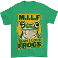 MILF Man I Love Frogs Mens T-Shirt 100% Cotton Irish Green