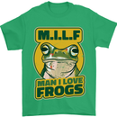 MILF Man I Love Frogs Mens T-Shirt 100% Cotton Irish Green