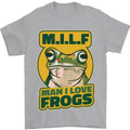 MILF Man I Love Frogs Mens T-Shirt 100% Cotton Sports Grey